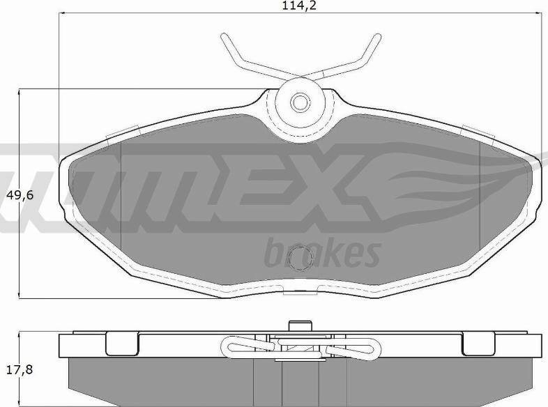 TOMEX brakes TX 19-54 - Kit pastiglie freno, Freno a disco autozon.pro