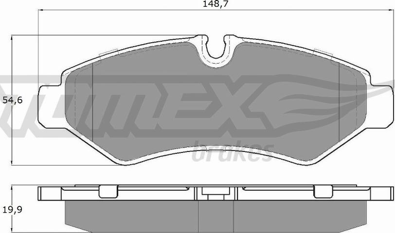 TOMEX brakes TX 19-51 - Kit pastiglie freno, Freno a disco autozon.pro