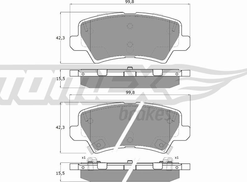 TOMEX brakes TX 19-67 - Kit pastiglie freno, Freno a disco autozon.pro