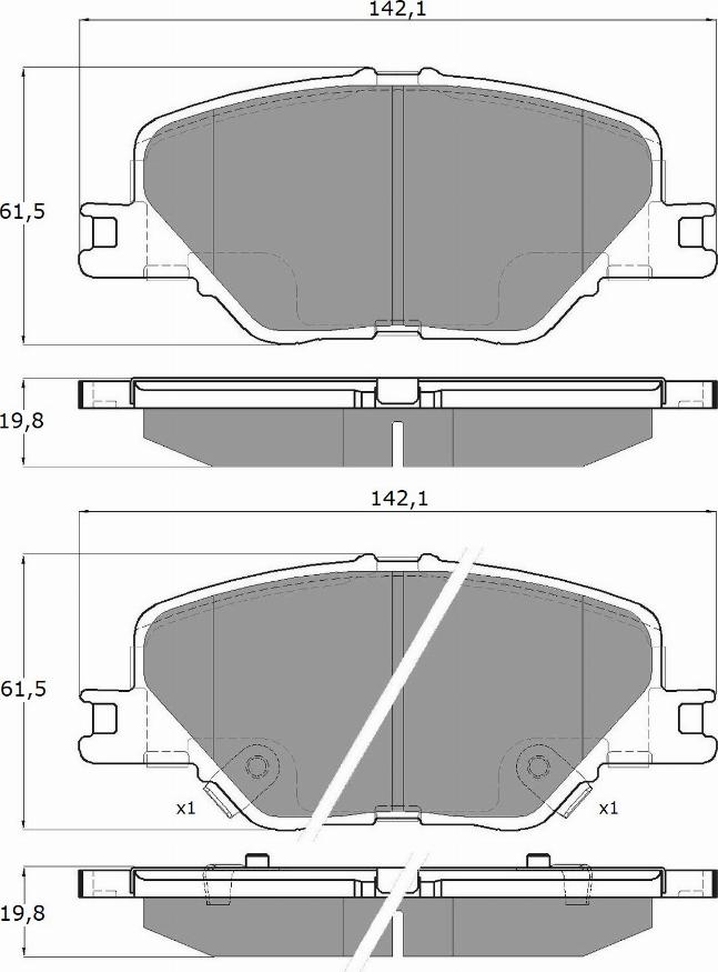 TOMEX brakes TX 19-09 - Kit pastiglie freno, Freno a disco autozon.pro