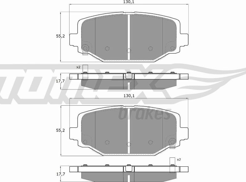 TOMEX brakes TX 19-05 - Kit pastiglie freno, Freno a disco autozon.pro