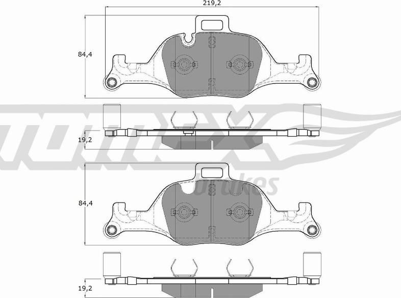 TOMEX brakes TX 19-08 - Kit pastiglie freno, Freno a disco autozon.pro