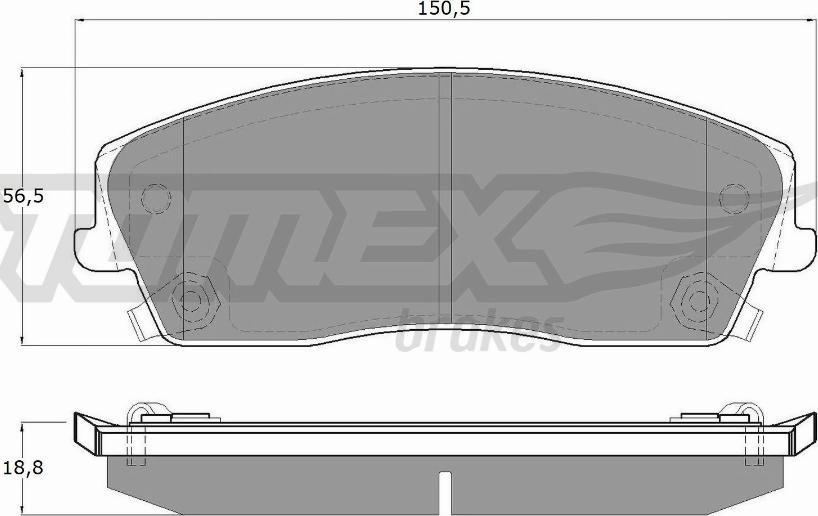 TOMEX brakes TX 19-18 - Kit pastiglie freno, Freno a disco autozon.pro