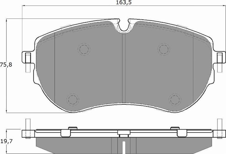 TOMEX brakes TX 19-13 - Kit pastiglie freno, Freno a disco autozon.pro