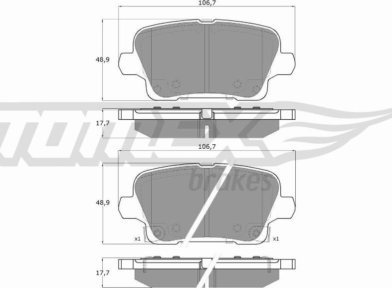 TOMEX brakes TX 19-12 - Kit pastiglie freno, Freno a disco autozon.pro