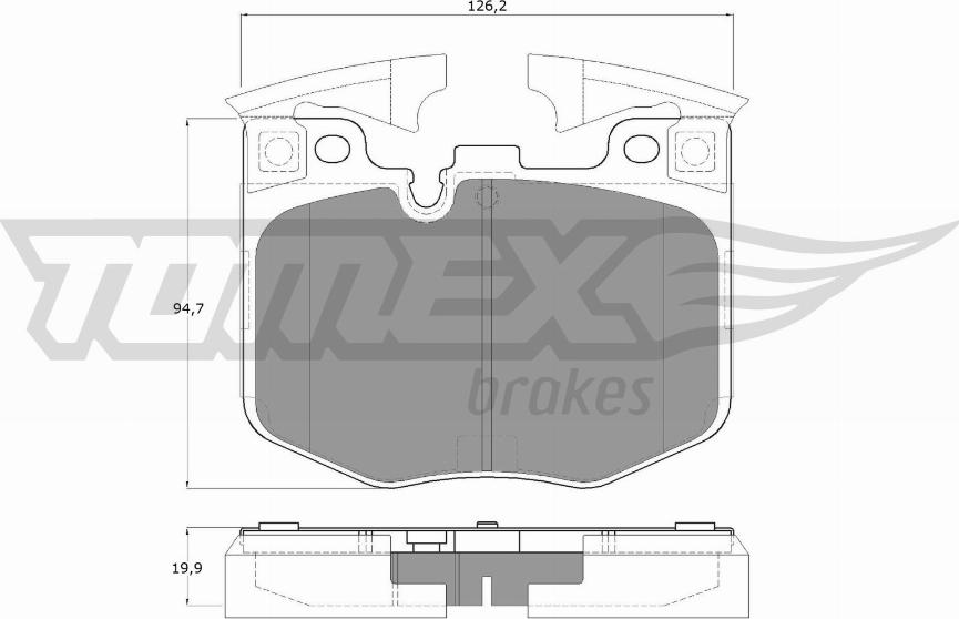 TOMEX brakes TX 19-86 - Kit pastiglie freno, Freno a disco autozon.pro