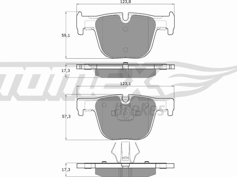 TOMEX brakes TX 19-29 - Kit pastiglie freno, Freno a disco autozon.pro