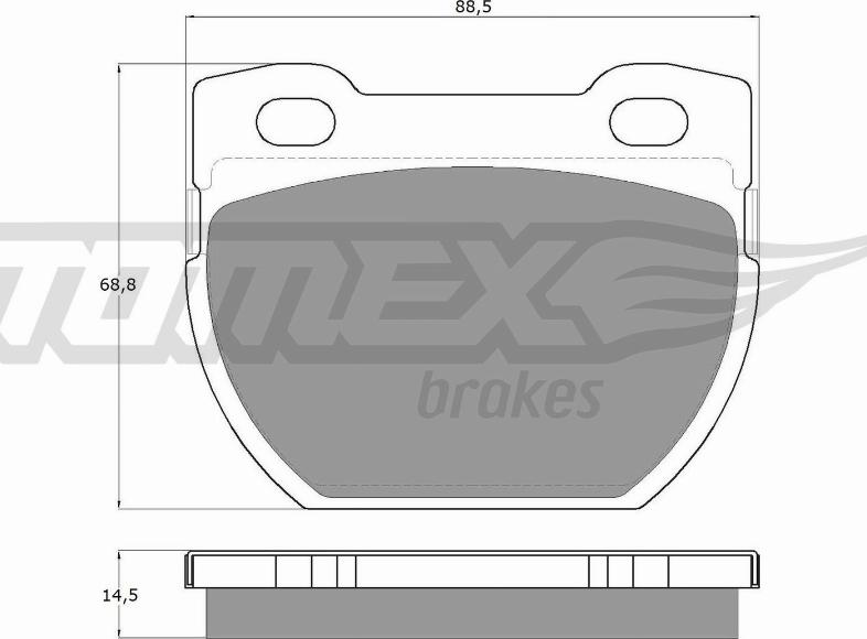 TOMEX brakes TX 19-24 - Kit pastiglie freno, Freno a disco autozon.pro