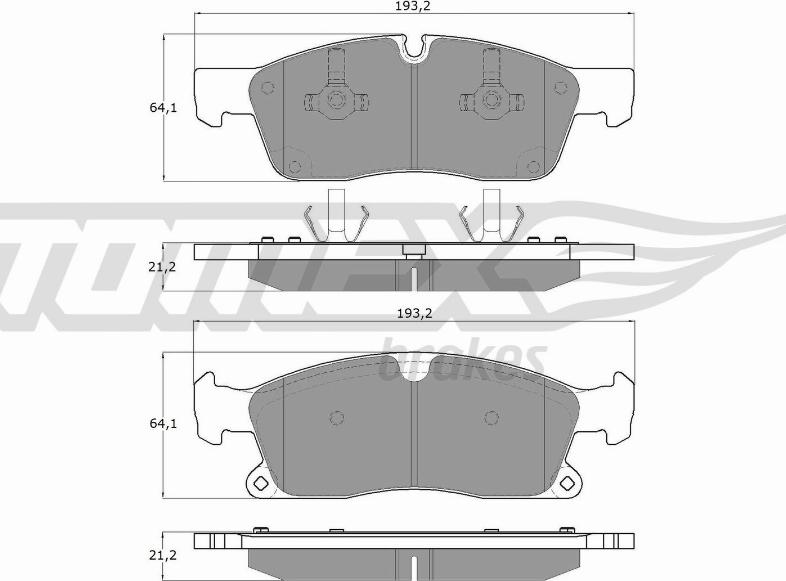 TOMEX brakes TX 19-28 - Kit pastiglie freno, Freno a disco autozon.pro