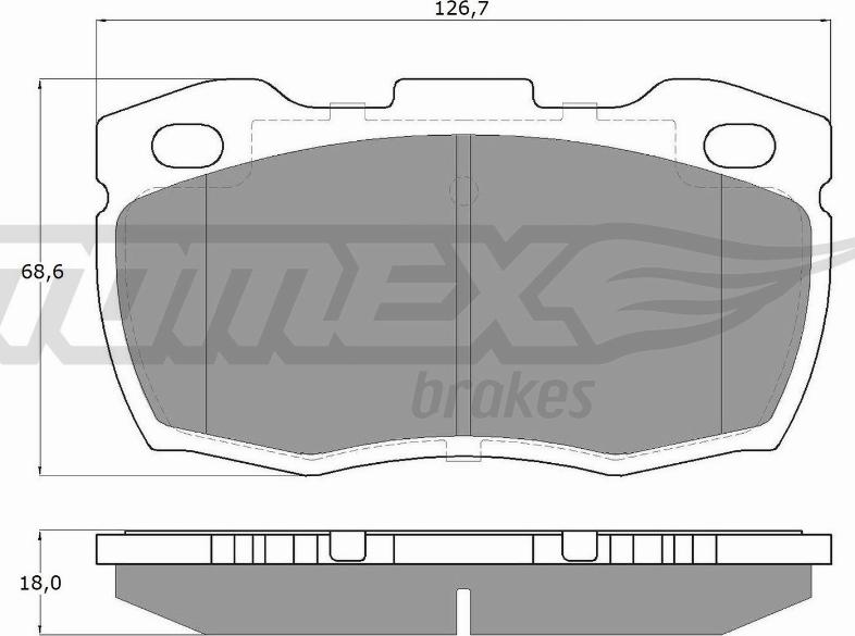 TOMEX brakes TX 19-23 - Kit pastiglie freno, Freno a disco autozon.pro