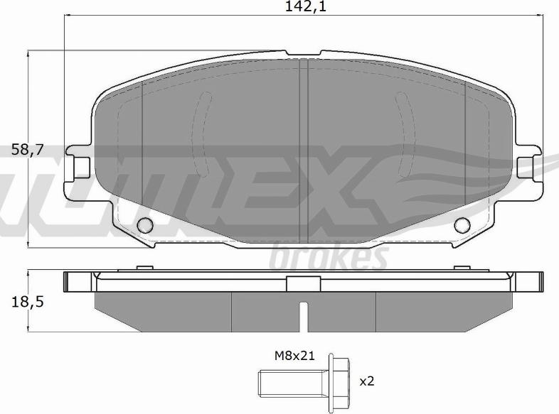 TOMEX brakes TX 19-74 - Kit pastiglie freno, Freno a disco autozon.pro