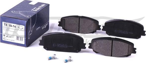 TOMEX brakes TX 19-74 - Kit pastiglie freno, Freno a disco autozon.pro