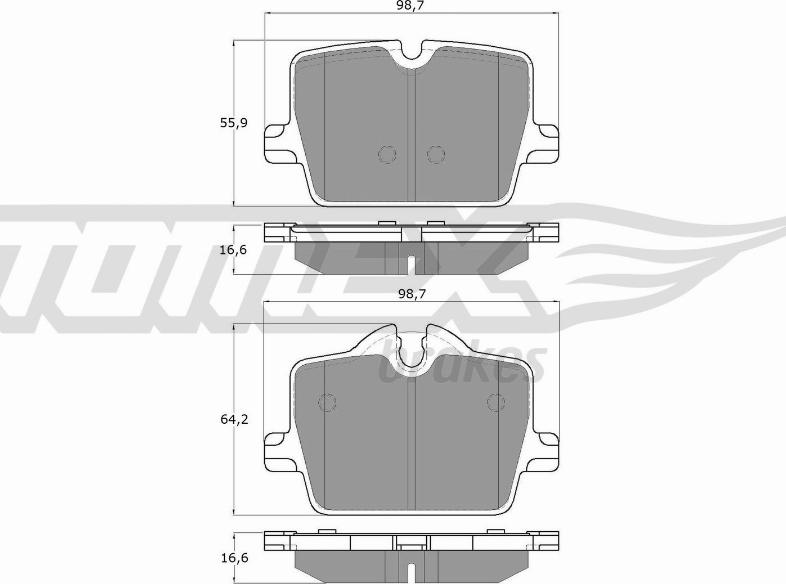 TOMEX brakes TX 19-73 - Kit pastiglie freno, Freno a disco autozon.pro