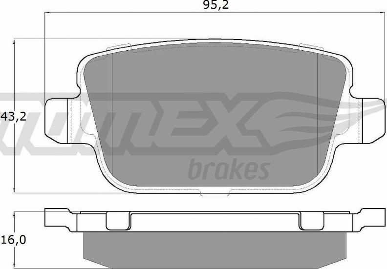 TOMEX brakes TX 14-48 - Kit pastiglie freno, Freno a disco autozon.pro