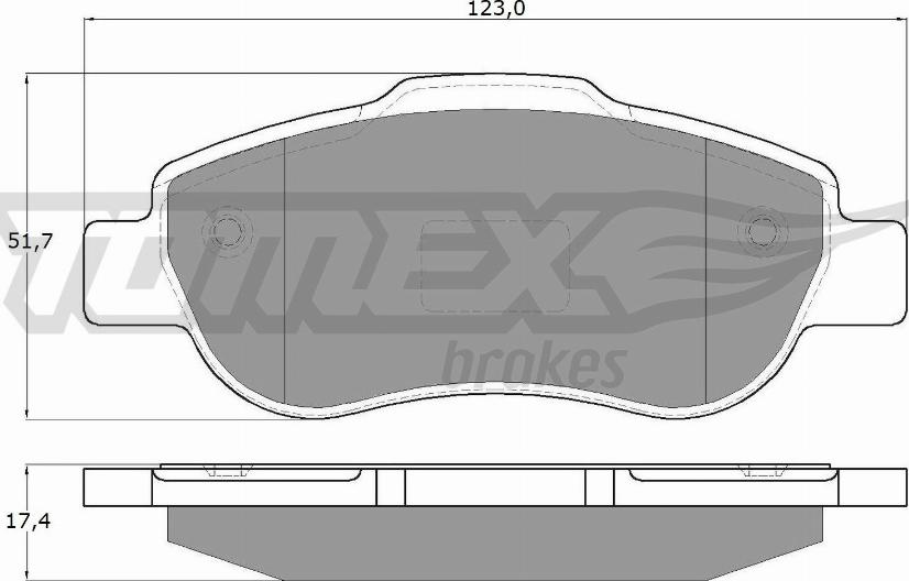 TOMEX brakes TX 14-43 - Kit pastiglie freno, Freno a disco autozon.pro