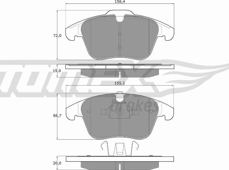 TOMEX brakes TX 14-47 - Kit pastiglie freno, Freno a disco autozon.pro