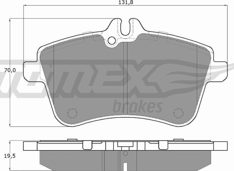 TOMEX brakes TX 14-55 - Kit pastiglie freno, Freno a disco autozon.pro