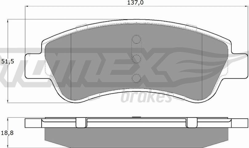 TOMEX brakes TX 14-64 - Kit pastiglie freno, Freno a disco autozon.pro