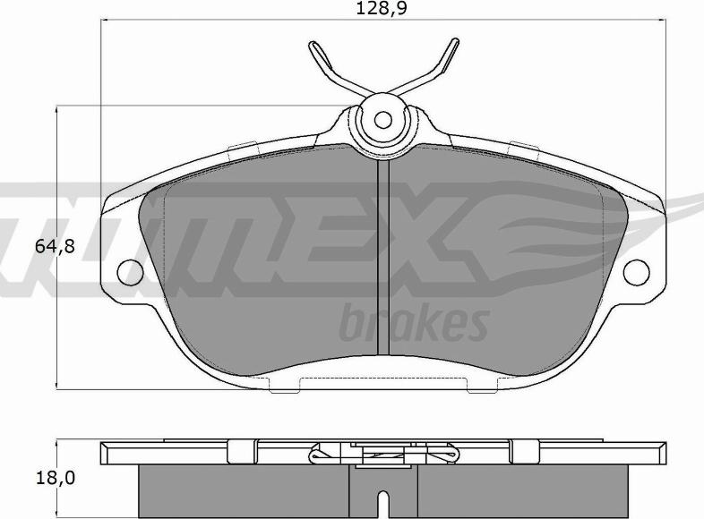 TOMEX brakes TX 14-01 - Kit pastiglie freno, Freno a disco autozon.pro