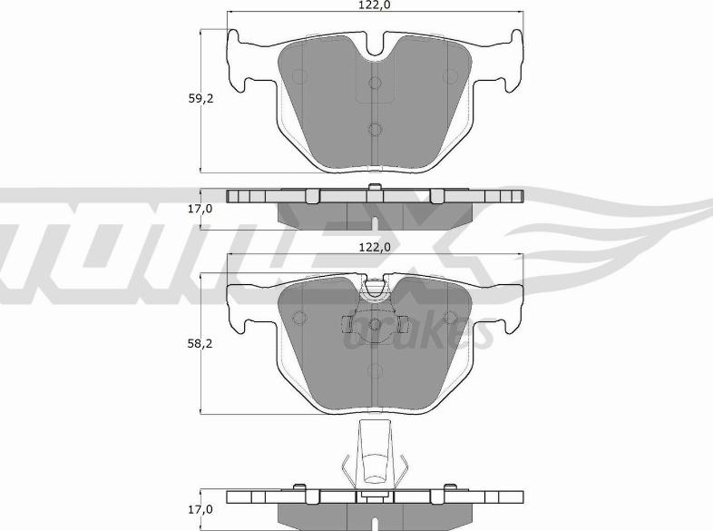 TOMEX brakes TX 14-81 - Kit pastiglie freno, Freno a disco autozon.pro