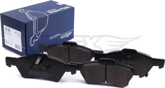 TOMEX brakes TX 14-88 - Kit pastiglie freno, Freno a disco autozon.pro