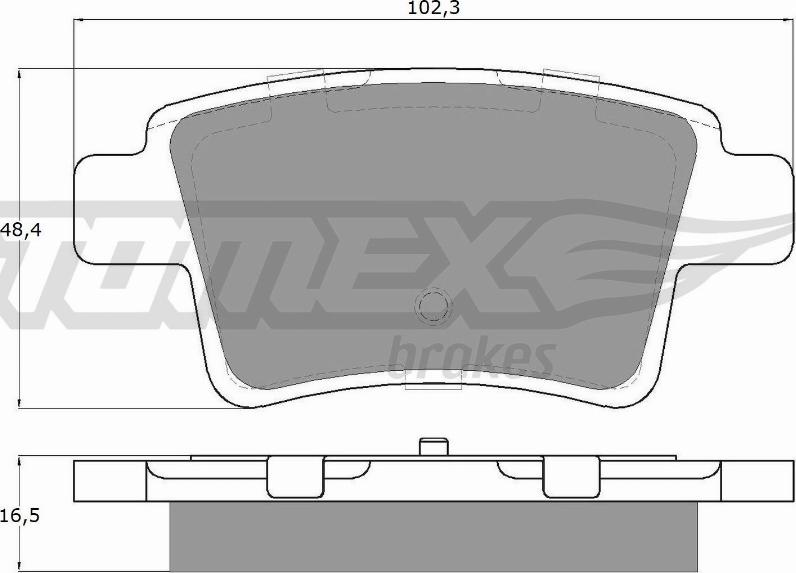 TOMEX brakes TX 14-82 - Kit pastiglie freno, Freno a disco autozon.pro