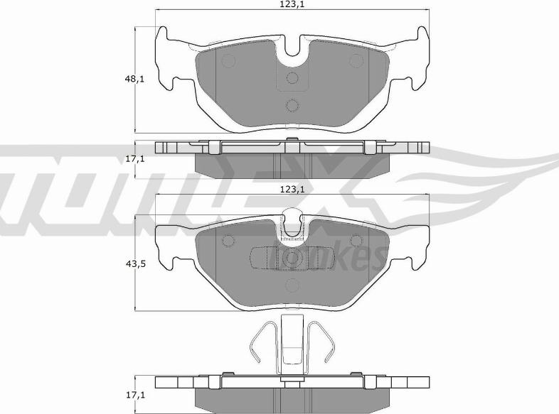 TOMEX brakes TX 14-36 - Kit pastiglie freno, Freno a disco autozon.pro