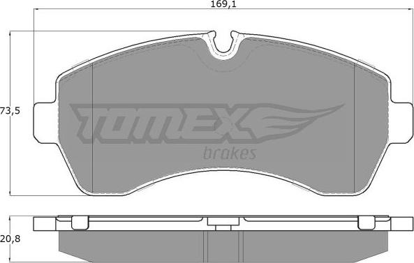 TOMEX brakes TX 14-24 - Kit pastiglie freno, Freno a disco autozon.pro