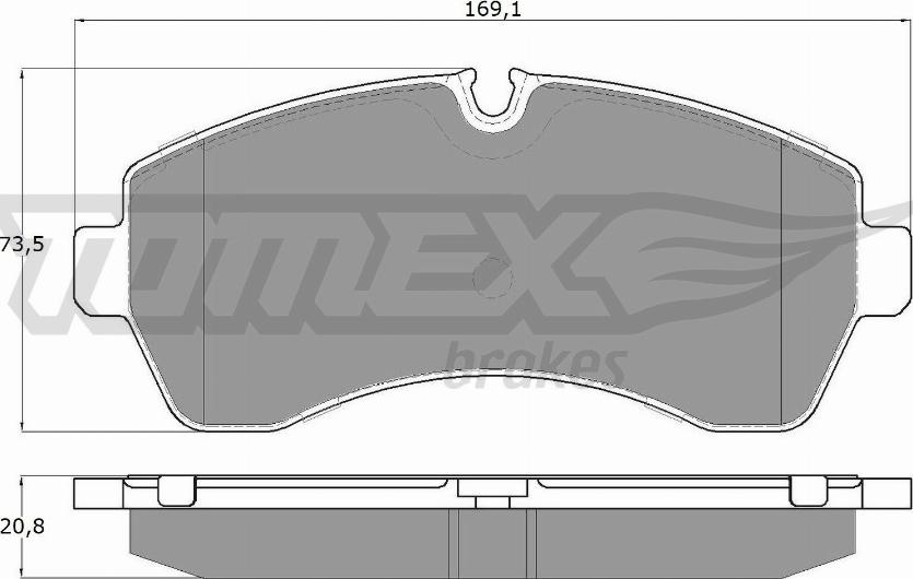 TOMEX brakes TX 14-24 - Kit pastiglie freno, Freno a disco autozon.pro