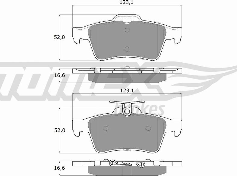 TOMEX brakes TX 14-28 - Kit pastiglie freno, Freno a disco autozon.pro