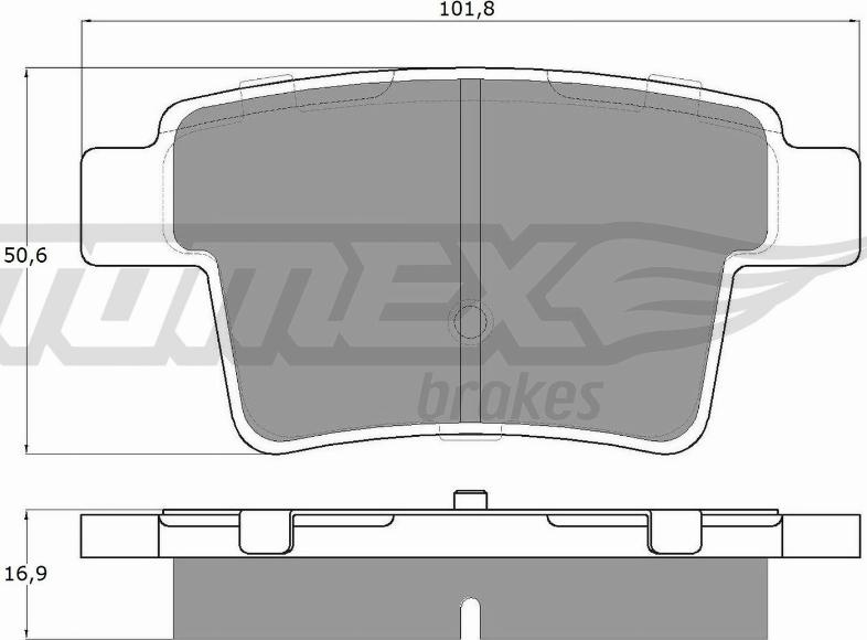 TOMEX brakes TX 14-74 - Kit pastiglie freno, Freno a disco autozon.pro