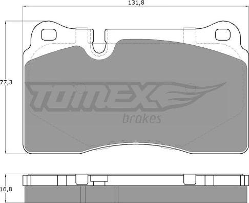 TOMEX brakes TX 14-73 - Kit pastiglie freno, Freno a disco autozon.pro