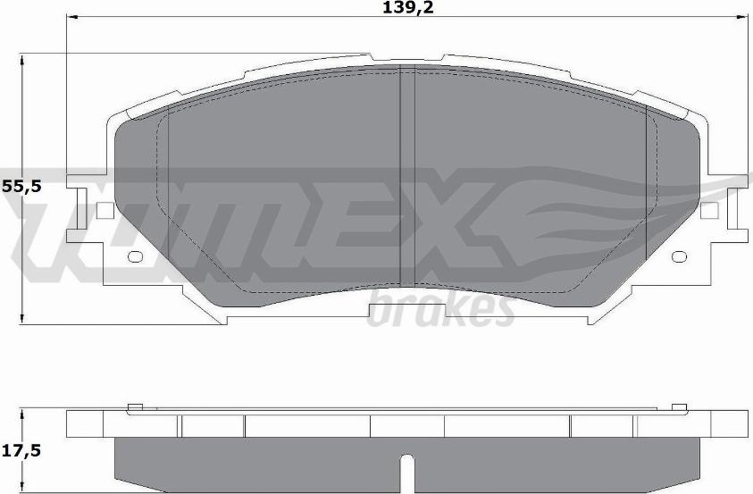 TOMEX brakes TX 14-72 - Kit pastiglie freno, Freno a disco autozon.pro