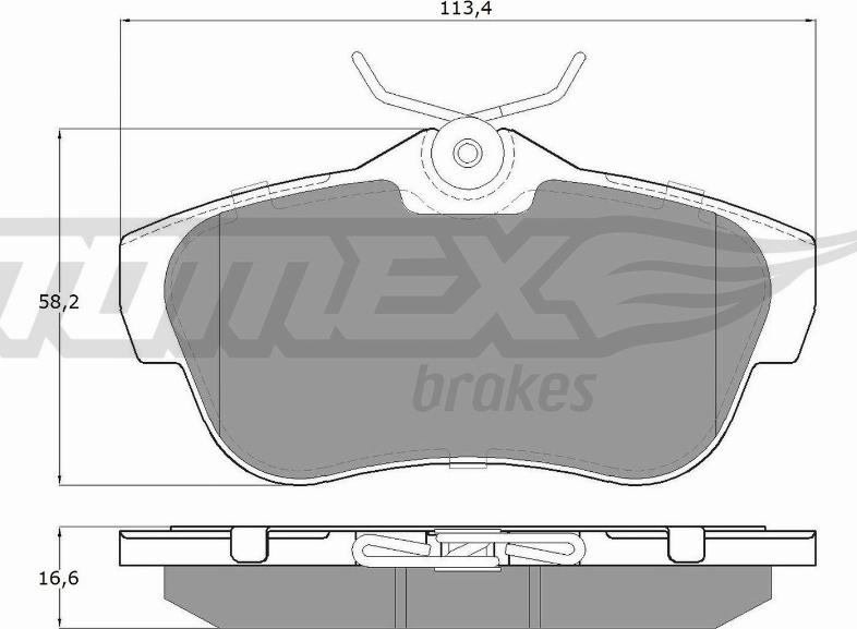 TOMEX brakes TX 15-94 - Kit pastiglie freno, Freno a disco autozon.pro