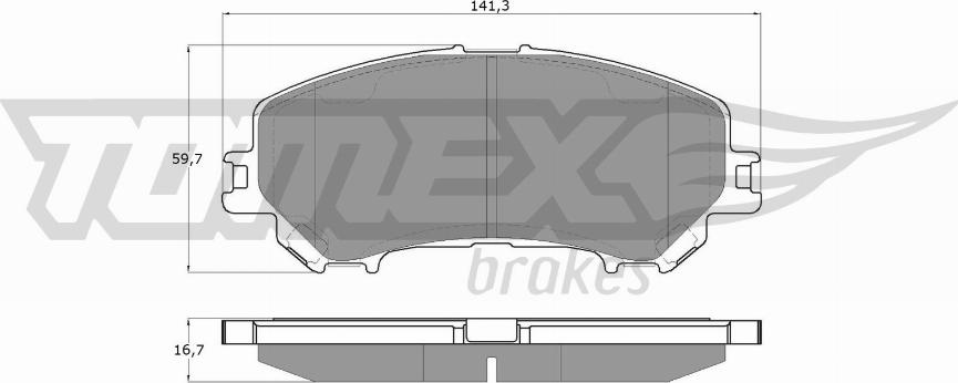 TOMEX brakes TX 15-971 - Kit pastiglie freno, Freno a disco autozon.pro