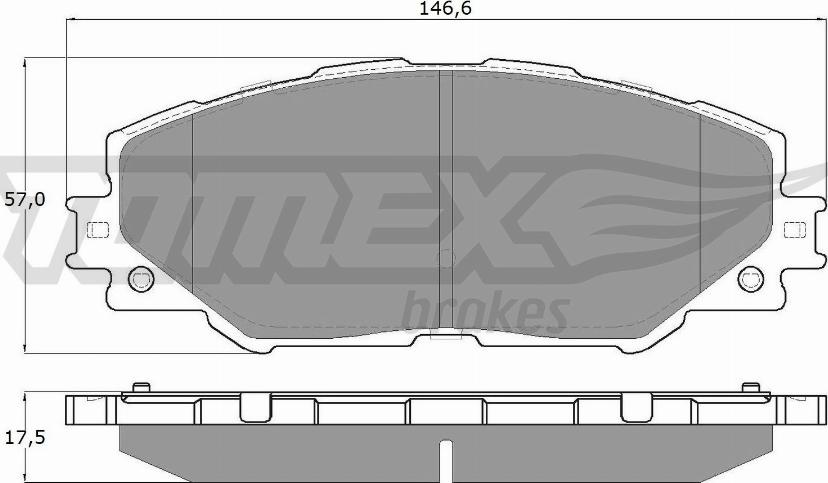 TOMEX brakes TX 15-41 - Kit pastiglie freno, Freno a disco autozon.pro