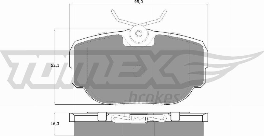 TOMEX brakes TX 15-59 - Kit pastiglie freno, Freno a disco autozon.pro