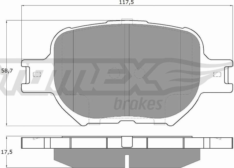 TOMEX brakes TX 15-62 - Kit pastiglie freno, Freno a disco autozon.pro