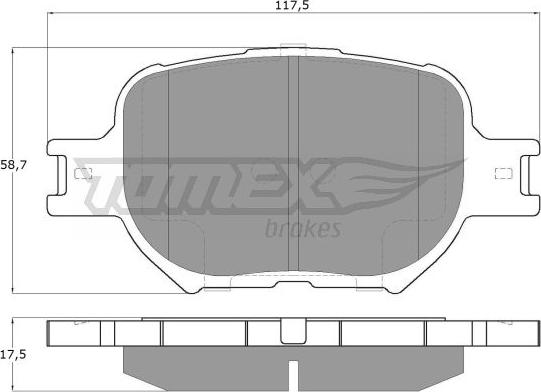 TOMEX brakes TX 15-62 - Kit pastiglie freno, Freno a disco autozon.pro