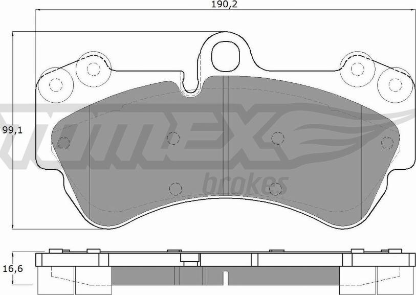 TOMEX brakes TX 15-16 - Kit pastiglie freno, Freno a disco autozon.pro