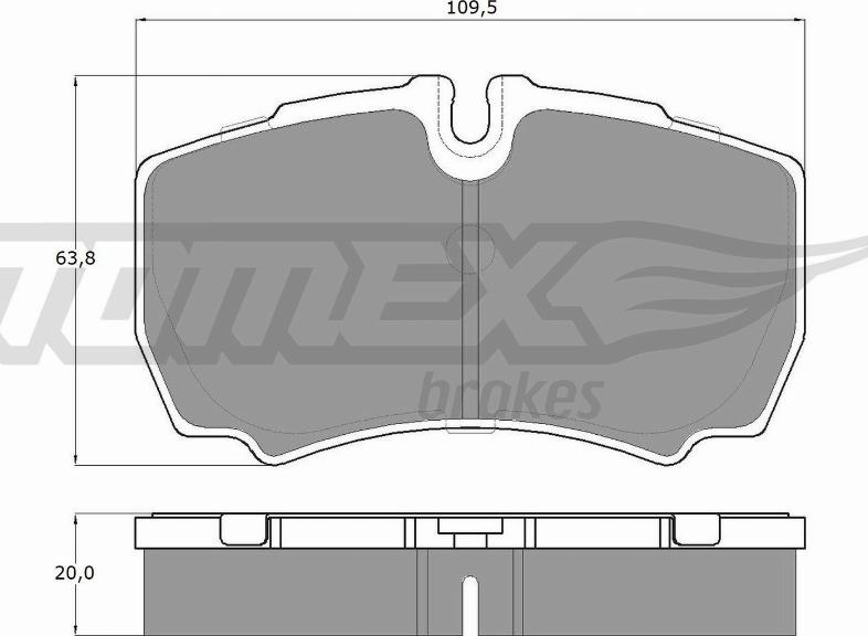 TOMEX brakes TX 15-11 - Kit pastiglie freno, Freno a disco autozon.pro