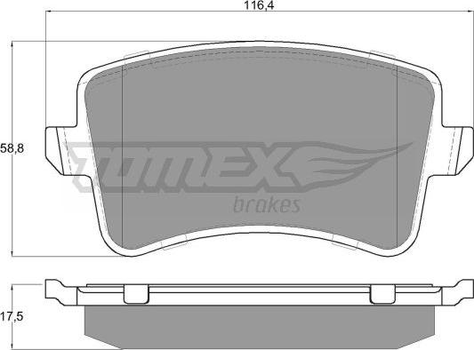 TOMEX brakes TX 15-81 - Kit pastiglie freno, Freno a disco autozon.pro