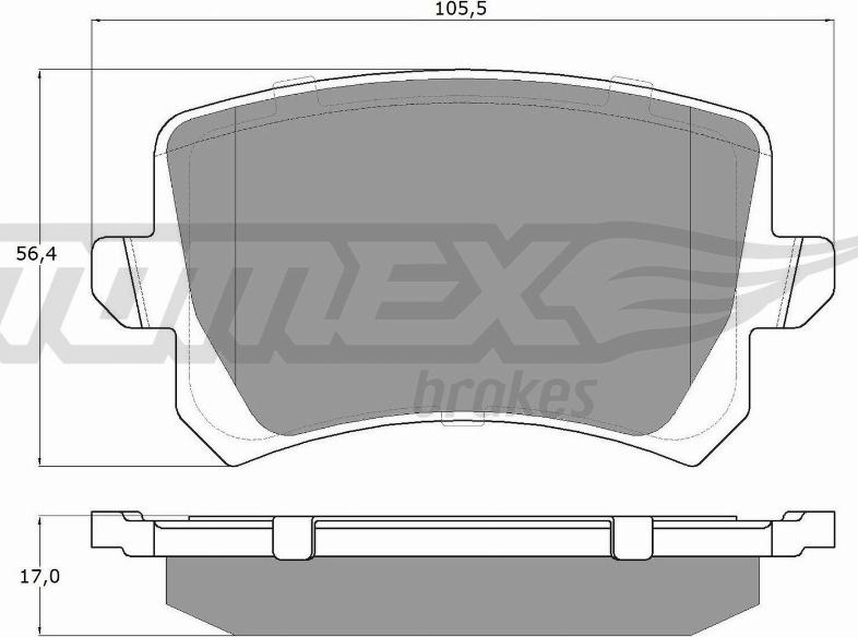 TOMEX brakes TX 15-83 - Kit pastiglie freno, Freno a disco autozon.pro