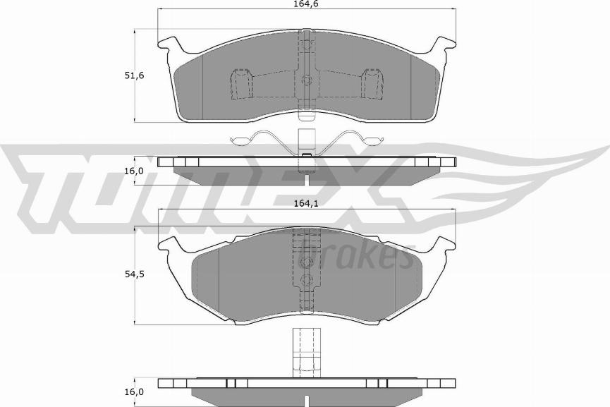 TOMEX brakes TX 15-34 - Kit pastiglie freno, Freno a disco autozon.pro