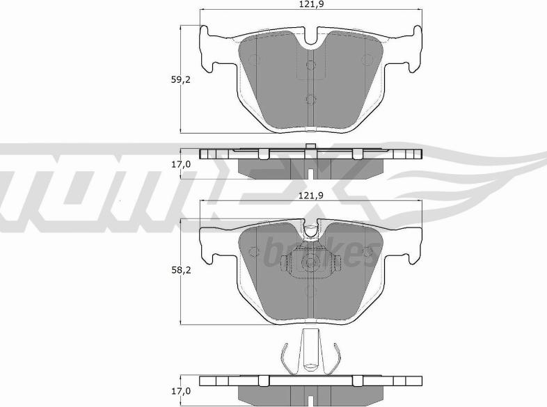 TOMEX brakes TX 15-24 - Kit pastiglie freno, Freno a disco autozon.pro