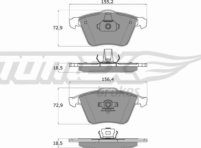 TOMEX brakes TX 15-26 - Kit pastiglie freno, Freno a disco autozon.pro