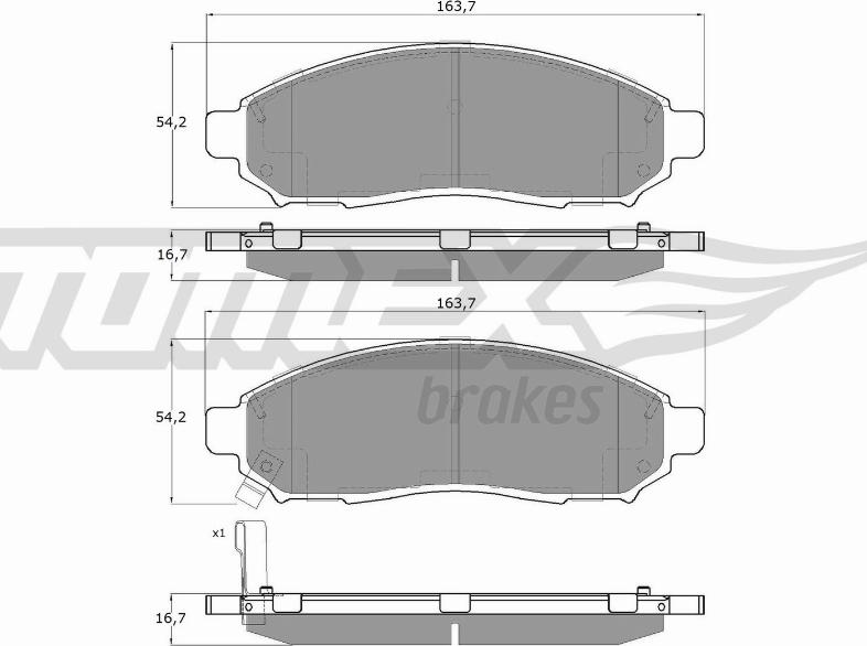 TOMEX brakes TX 15-28 - Kit pastiglie freno, Freno a disco autozon.pro