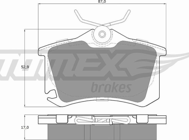 TOMEX brakes TX 15-22 - Kit pastiglie freno, Freno a disco autozon.pro