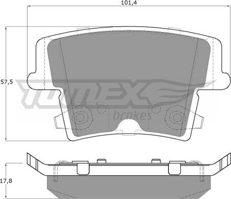 TOMEX brakes TX 15-72 - Kit pastiglie freno, Freno a disco autozon.pro