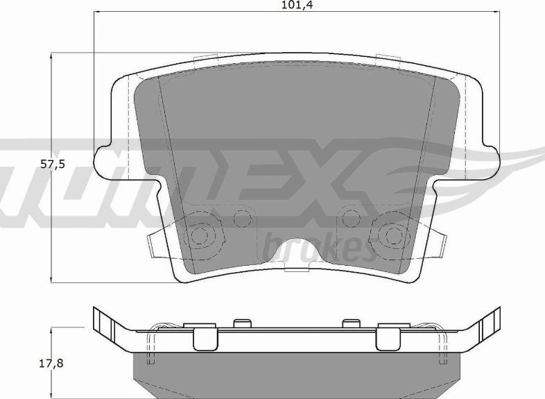 TOMEX brakes TX 15-72 - Kit pastiglie freno, Freno a disco autozon.pro